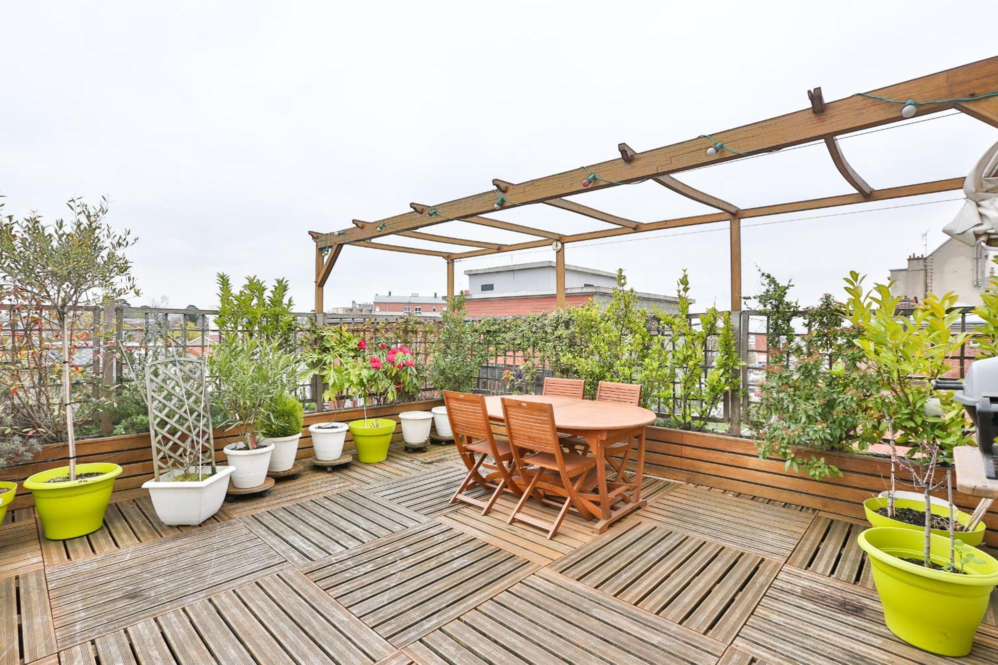 Parisian Penthouse With Large Terrasse Apartment Пиерфитл-сюр-Сен Екстериор снимка