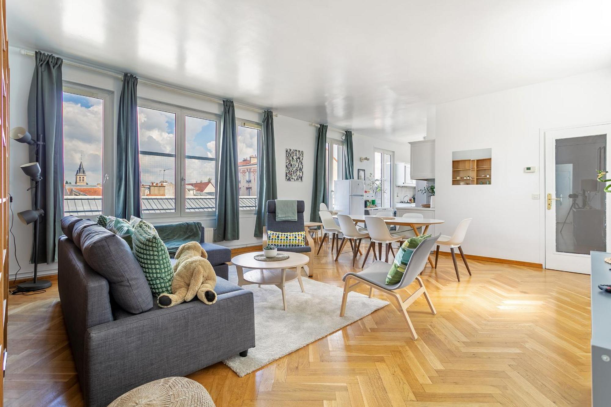 Parisian Penthouse With Large Terrasse Apartment Пиерфитл-сюр-Сен Екстериор снимка